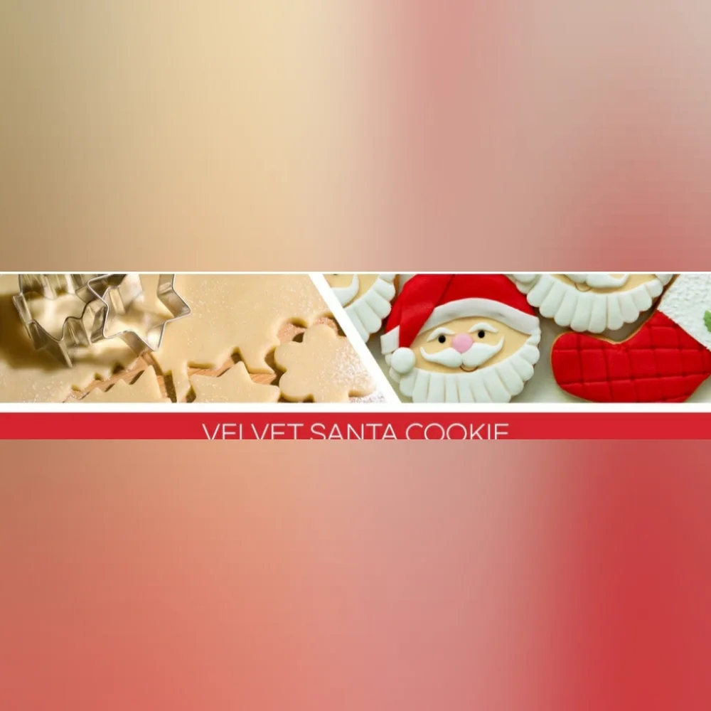 Goose Creek VELVET SANTA COOKIE Large 3-Wick Scented Candle, 14.5 oz